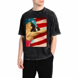 Men Mckayla Maroney Short Sleeve T-Shirt (Denim Fabric)