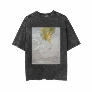 Men Rainy Day Short Sleeve T-Shirt (Denim Fabric)