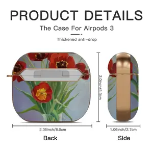 Tulips Airpods 3 Case (Hard Shell, Rose Gold)