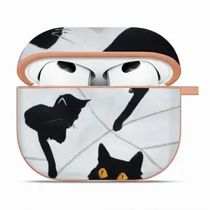 Cats With Thread Airpods 3 Case (Hard Shell, Rose Gold)