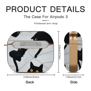 Cats With Thread Airpods 3 Case (Hard Shell, Rose Gold)