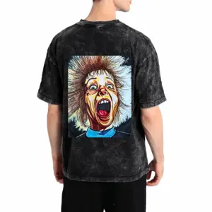 Men Scream Short Sleeve T-Shirt (Denim Fabric)