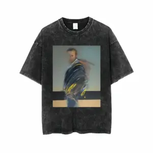 Men Hommage À Van Gogh Short Sleeve T-Shirt (Denim Fabric)