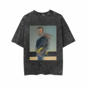 Men Hommage À Van Gogh Short Sleeve T-Shirt (Denim Fabric)