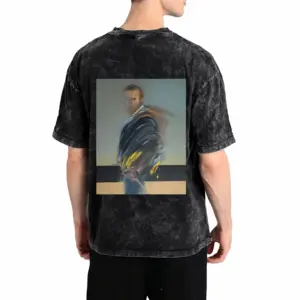 Men Hommage À Van Gogh Short Sleeve T-Shirt (Denim Fabric)