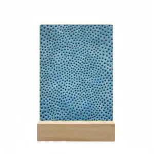 Holes Blue Acrylic Lamp (Rectangle)