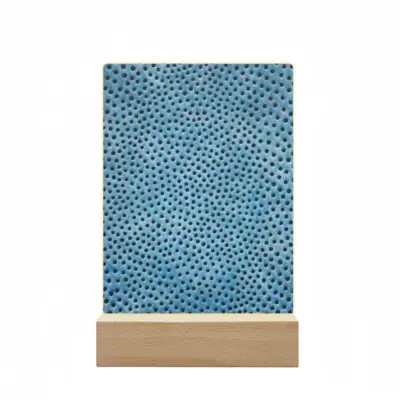 Holes Blue Acrylic Lamp (Rectangle)