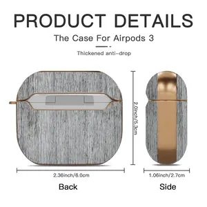 Black On White Iv Airpods 3 Case (Hard Shell, Rose Gold)