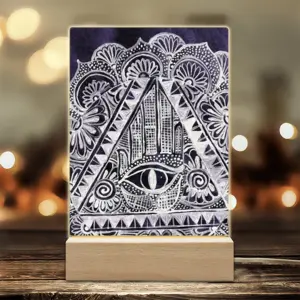 The All Seeing Eye Acrylic Lamp (Rectangle)