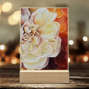 Roses Acrylic Lamp (Rectangle)