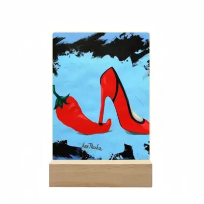 Under The Heel - Erotic Women Girl Feminism Acrylic Lamp (Rectangle)