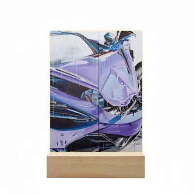 Mclaren 720S Crash Acrylic Lamp (Rectangle)