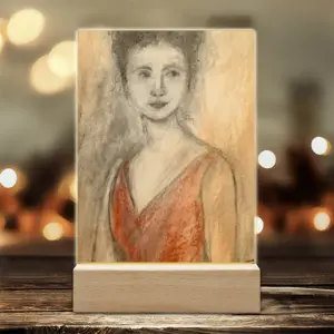 Sargent Inspired Portrait Acrylic Lamp (Rectangle)