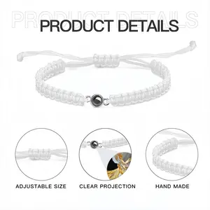 Angelic Penguin Braided Rope Projection Bracelet