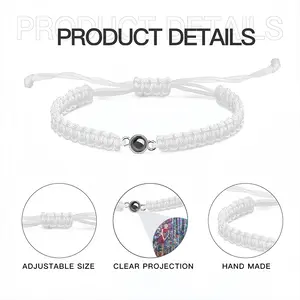 Who Are You Braided Rope Projection Bracelet