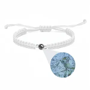 Cock And Lilies Of The Valley Braided Rope Projection Bracelet