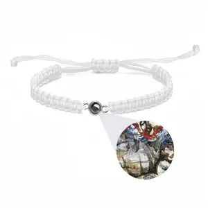 Virgin With Child And St Anne Braided Rope Projection Bracelet