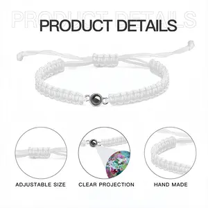 A Place That Has To Be Believed In Braided Rope Projection Bracelet