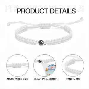 Fear Of Clowns Braided Rope Projection Bracelet