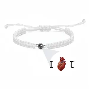 I Love You Braided Rope Projection Bracelet