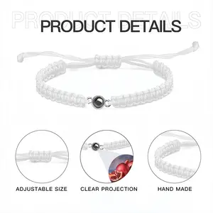 The Pomegranates Braided Rope Projection Bracelet