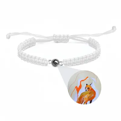 Foxes On The Road Braided Rope Projection Bracelet