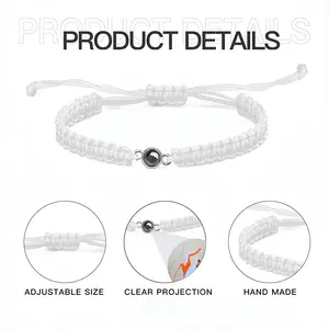 Foxes On The Road Braided Rope Projection Bracelet