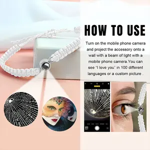 Mistery Masks Braided Rope Projection Bracelet