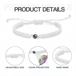 She Braided Rope Projection Bracelet