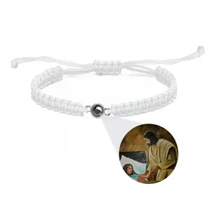 Jesus Heals Braided Rope Projection Bracelet