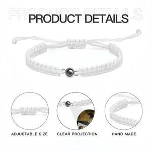 Jesus Heals Braided Rope Projection Bracelet