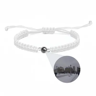 Lile De La Cite From The Bridge Arcole Braided Rope Projection Bracelet