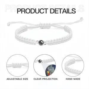 The Path To Divinity Braided Rope Projection Bracelet