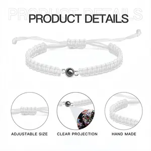 Soul Searching Braided Rope Projection Bracelet