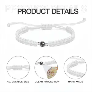 Roses Braided Rope Projection Bracelet