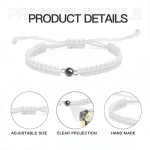 Yellow Braided Rope Projection Bracelet