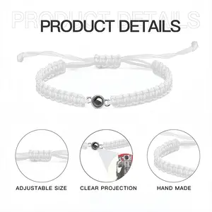 Wwf Ivory-Billed Woodpecker Braided Rope Projection Bracelet