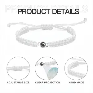 Speechless Braided Rope Projection Bracelet