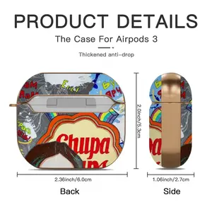 Chupa Chups - Blue Yellow Orange Airpods 3 Case (Hard Shell, Rose Gold)