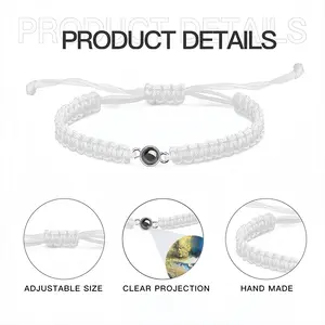 Planet Earth Braided Rope Projection Bracelet