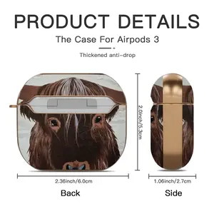 Bull - Red Bull Taurus Animals Buffalo Wild Airpods 3 Case (Hard Shell, Rose Gold)