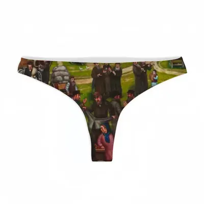 Jewish Market In The Shtetl T-back Underwear