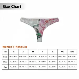 Large Peony Palette Knife T-back Underwear