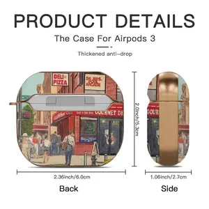 Billiards On 34Th St New York City Airpods 3 Case (Hard Shell, Rose Gold)