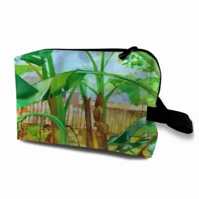 Backyard Banana Trees Travel Cosmetic Bag