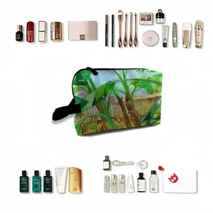 Backyard Banana Trees Travel Cosmetic Bag