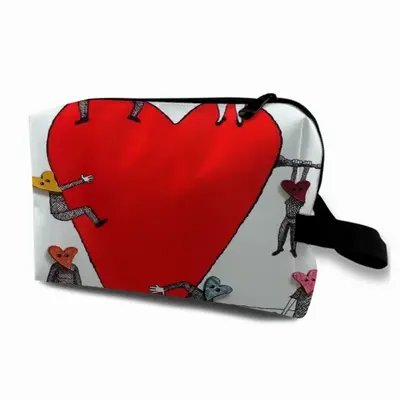 Love Is All Around Travel Cosmetic Bag