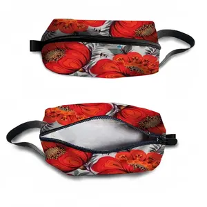 Poppy Flowers Travel Cosmetic Bag