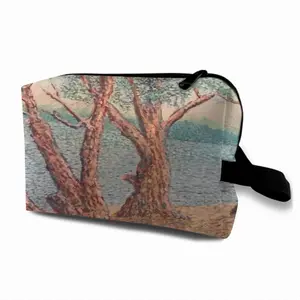 Trees Near A Lake Travel Cosmetic Bag