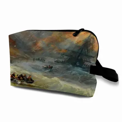 Shipwreck In A Storm Travel Cosmetic Bag